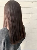 ブリーチなし/シルバーグレージュ/髪質補修カラー