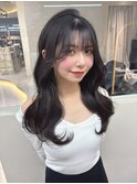 イメチェンヘアスタイル美髪のススメワイドバングブルーブラック
