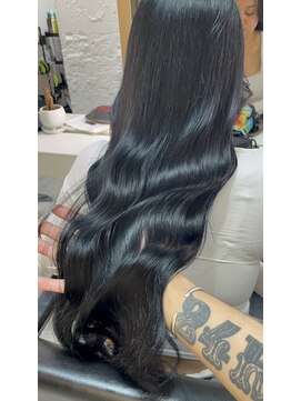 ブレンド 渋谷(BLend) 縮毛矯正.レイヤーカット.ブルーブラック.髪質改善. 黒髪