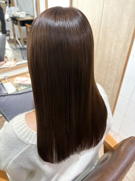 プラグ バイ ネオリーブ(plug by neolive) チェリーブラウン×髪質改善[髪質改善/縮毛矯正/韓国]A