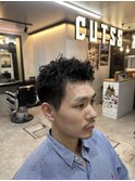 メンズツイストスパイキーショートM