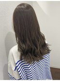 ブリーチなしアッシュベージュカラー