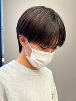 シースルーマッシュナチュラルマッシュメンズ韓国ツーブロック