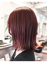 ラレイ ハラジュク(Lalei harajuku)&nbsp;【白石】ブリーチなし赤髪ワインレッドボルドー原宿学割暖色