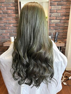 ゴールド ヘアメイク(GOLD hair make) オリーブグリーン