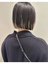 ハウ 心斎橋(how)&nbsp;カラー◎ミルクティーハイライト×くびれボブ