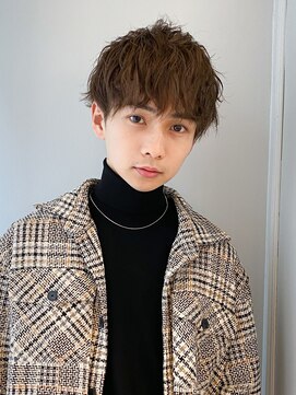 フラッグヘアー 博多駅前店(Flag HAIR) メンズラウンドマッシュ無造作パーマツイスパ