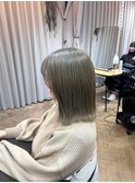 10代20代ブリーチカラーオリーブグレージュ向ヶ丘遊園登戸