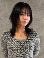 キャパ セントラル 天神 大名店(CAPA central)&nbsp;ウルフカット レイヤーカット 顔周りカット アッシュカラー 20代