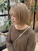 ジアン バイ ミルボン NU茶屋町+(GIEN by milbon)&nbsp;ハイトーンボブ/レイヤーボブ/中谷翔