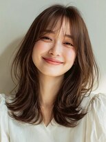 リコット 浦和美園(Liecot)&nbsp;ミディアム20代30代ストレートレイヤー前髪なし前髪あり
