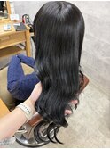 #シアーブラック#地毛風カラー
