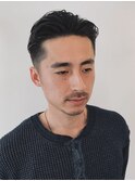 多毛・硬毛でもできる。男らしいアップバングスタイル