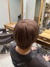 【圧倒的透明感】Wカラー(ブリーチ1回)+スッキリメンズカット+オンカラー