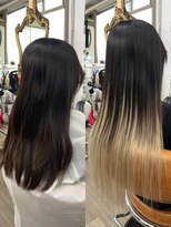 パーティパーティ ヘア(PARTYPARTY hair)&nbsp;夏の透け感グラデーションスタイル