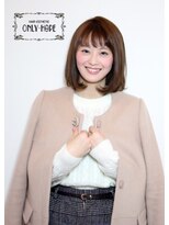 ヘアーサロン オンリーホープ(HAIR SALON ONLY HOPE)&nbsp;ミディアム☆ピンクアッシュ☆ボブ☆ナチュラル☆オン眉