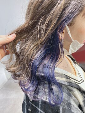 シーン 池袋(scene.) scene.【シーン】【池袋 西口徒歩3分】インナーカラー　パープル