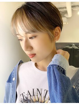 ワン バイ ジエクト(One by The Ect) ショート×韓国マッシュ×アースカラー×インナーカラー