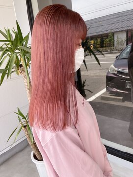 ナンバー(number+) 20代30代大人可愛い透明感ピンクベージュケアブリーチ小顔