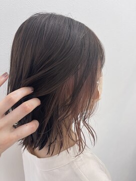 アプリバイリアン 浦和2号店(appri by Rien) 外ハネボブ/イヤリングカラー/ピンクベージュ