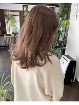 ヘアーデザイン ルシア(Hair Design Lucia) ゆるカールセミロング×ムーンベージュ