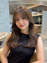 ロンド ストラーダ 心斎橋(Lond strada)&nbsp;マチルダボブ×ピンクベージュ×美髪［髪質改善/縮毛矯正］