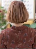 ★外国人風カーキベージュオンブレＡラインボブ10代20代30代★10