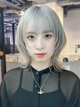 アルバム 池袋(ALBUM) くびレイヤー美髪エモージュグレージュカラー_ba488791