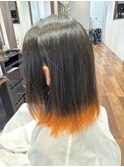 【短期間デザインカラー】エンドカラー☆ネオンオレンジ