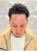 ナチュラルパーマ/バーバースタイル/ビジネス/アップバング