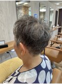 ベリーショート×ボリュームアップパーマ