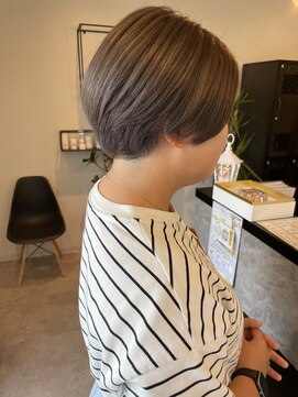 メデル(mederu) ケアブリーチグレージュ透明感カラー20代30代40代大人可愛いボブ