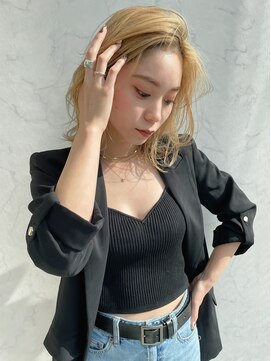 アッシュ 宮前平店(Ash) ミディアムヘア／メルティーカラー