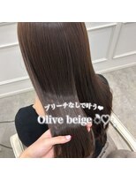 リルミー(Lilme)&nbsp;ブリーチなしで叶う！オリーブベージュ