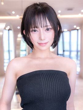 ドットハリス(.Hallis) ミニボブ/顔周りカット/透明感カラー/髪質改善