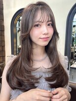 ミンクス 銀座店(MINX) レイヤーカット/髪質改善/ヘーゼルグレージュ