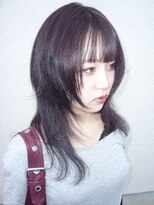 アルレン(Allen)&nbsp;顔周りレイヤー/ボルドーカラー「宇都宮/ダブルカラー」