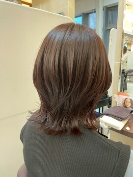 髪質改善/顔周りレイヤーカット/グレージュ[千葉/千葉駅]