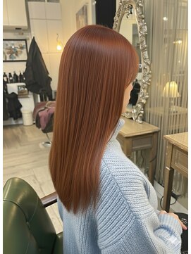 冬の暖色ストレート