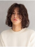 大人外国人風◎くせ毛風メンズボブパーマ