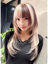 ソル ジングウマエ(SOL JINGUMAE)&nbsp;ホワイトベージュ×ブラウンローライト