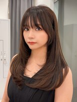 グレイン キャンバス 川崎(grain canvas.)&nbsp;ミディアムレイヤー/上品ヘア/顔まわりレイヤー