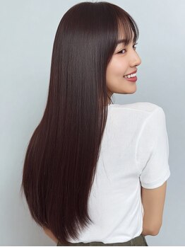 モモ(momo)の写真/momoの髪質改善トリートメントで癖を抑え、地毛風ストレートをご提供![髪質改善/縮毛矯正/トリートメント]