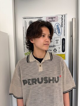 ウーズ ハラジュク(Ooze.HARAJUKU) ハッシュカットグレージュデザインカラーツートーンカラー原宿