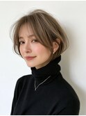 白髪ぼかしショート似合わせカット30代40代50代60代