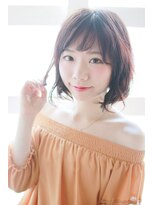 アウラ(Aula by marbles) ゆるツヤカール/ボルドー/ワインレッド[横浜美容室30代40代50代]