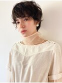 癖毛を生かしたショート