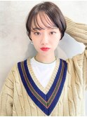 LIBERTE銀座　ハンサムショート×ネイビーブルー