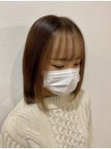 ☆フレーミングカラーのワンカールミディスタイル☆