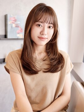 メゾンデエムスラッシュ センター北(Maison des M.SLASH) 暖色系カラー/ロングレイヤー/内巻きワンカール/センター北